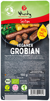 Der vegane Grobian von Wheaty passt in winterliche Eintöpfe ebenso gut wie auf die sommerliche Grillparty.