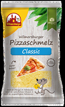 Der Wilmersburger Pizzaschmelz Classic ist eine leckere vegane Alternative zum Streuen und überzeugt auf ganzer Linie! Er ist wunderbar für Pizza, Lasagne oder Auflauf geeignet. Ein veganer Traum wird wahr!