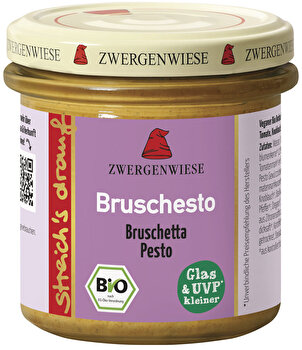 Veganer Brotaufstrich streichs drauf Bruschesto von Zwergenwiese günstig bei kokku im veganen Onlineshop kaufen!