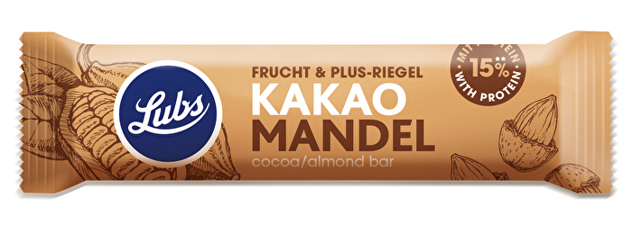 Riegel Kakao Mandel Protein von Lubs günstig bei Kokku im Veganshop kaufen!
