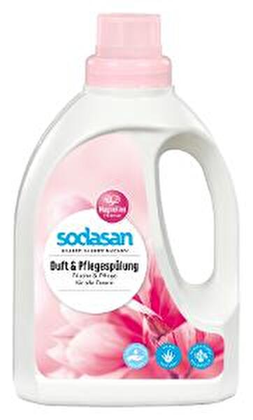 Wäsche Duft-& Pflegespülung Magnolienduft von Sodasan günstig bei Kokku im Veganshop kaufen!