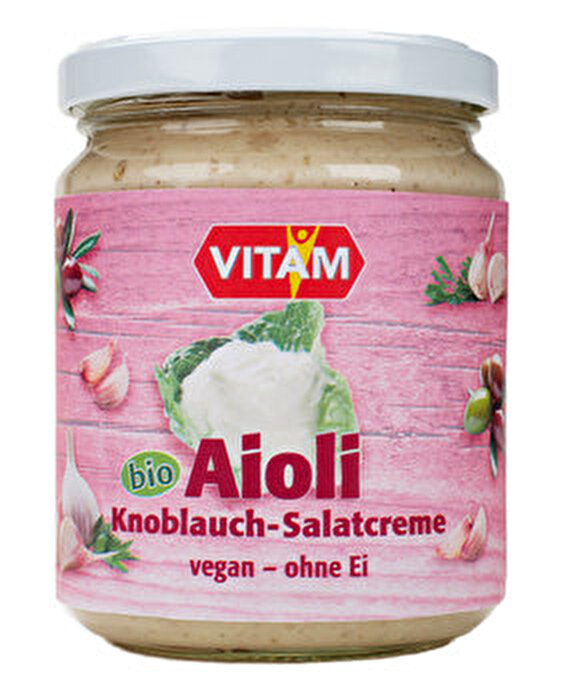 °Aioli° Knoblauch Mayonnaise ohne Ei von VITAM günstig bei Kokku im Veganshop kaufen!