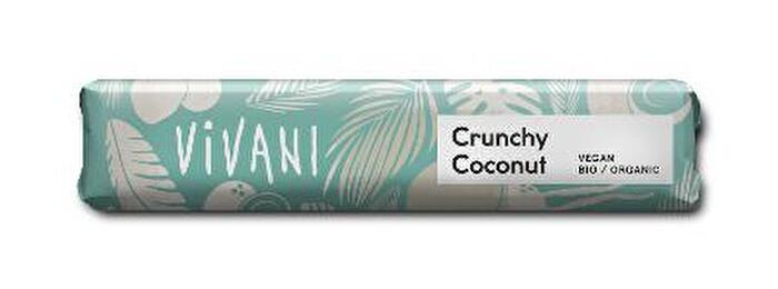 Kokosliebhaber aufgepasst: Der Crunchy Coconut Schokoriegel von Vivani ist ein ein zartschmelzener Schokoriegel aus heller Schokolade mit herrlich crunchigen Kokosflocken drin. Ein Genuss, wenn Ihr auf Kokos steht!