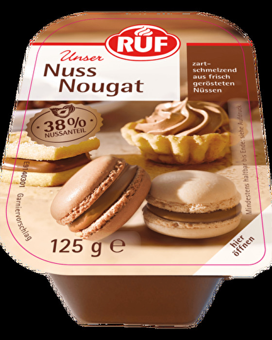 Mit dem Nuss Nougat von RUF zauberst Du im Nu raffinierte Backkunstwerke! Egal ob Überzug oder Füllung - das Nuss Nougat von RUF ist immer ein Muss in der Küche!