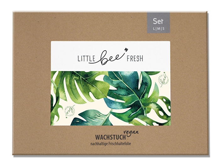 Wachstuch vegan Jungle 3er-Set von little bee fresh günstig bei kokku-online.de kaufen.