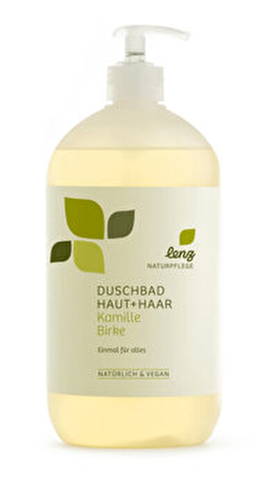 Duschbad Haut & Haar Kamille Birke 950ml von Lenz Naturpflege günstig bei Kokku im Veganshop kaufen!