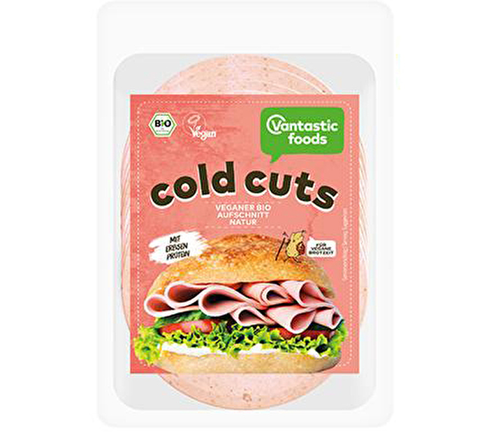 Den veganen Lyoner Aufschnitt Organic Deli COLD CUTS °Natur° von Vantastic Foods jetzt bei kokku-online.de günstig kaufen.