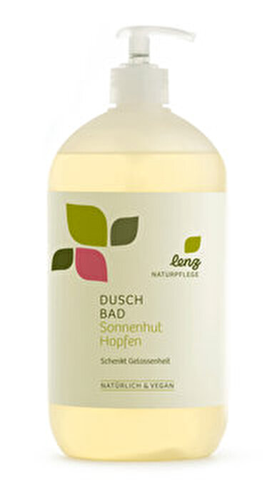 Duschbad Hopfenblüte Sonnenhut von Lenz Naturpflege günstig bei Kokku im Veganshop kaufen!