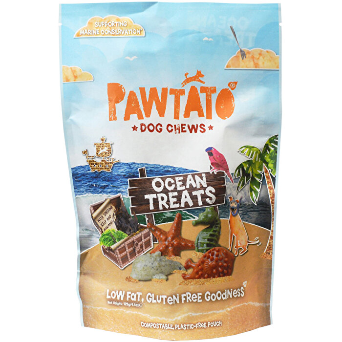 Die Ocean Treats medium von Benevo sind mittelgroße Hundeleckerli mit den Ingredienzien der Kelp-Alge, Wakame und Spirulina - also nur das Beste für Deinen kleinen Liebling! Die Tüte ist plastikfrei und komplett kompostierbar!