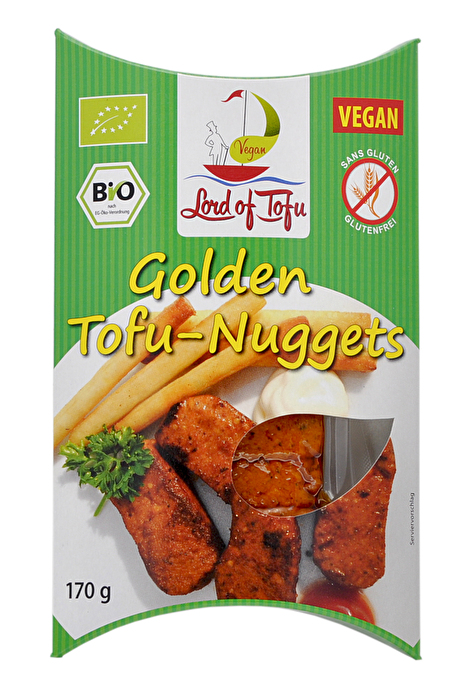 Die Golden Tofu Nuggets von Lord of Tofu sind der Nachfolger vom beliebten Drachentofu, nun in anderem Format.