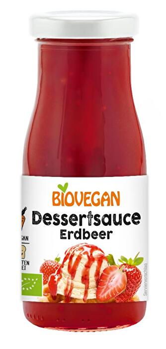 Erdbeer Dessertsoße von Biovegan günstig bei Kokku im Veganshop kaufen!