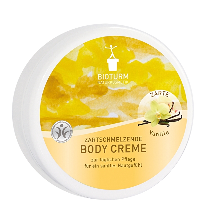 Die Body Creme Vanille von Bioturm umhüllt Dich mit einem zarten, natürlichen Vanilleduft.