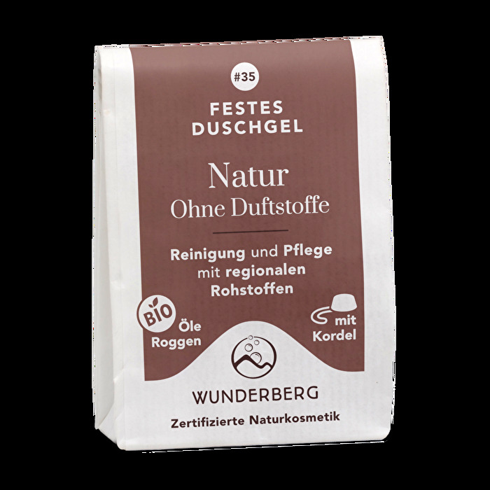 Festes Duschgel Natur von Wunderberg günstig im Veganshop bei kokku-online.de bestellen.
