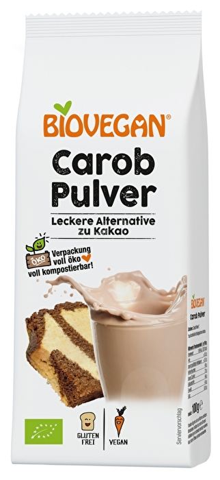 Biovegans Carob ist ein natürlich süßer Kakaoersatz.