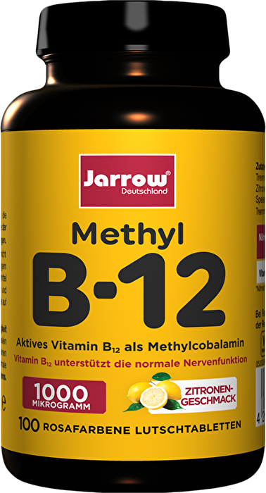 Deinen Vitamin B12 Gehalt im Körper kannst du hier in Form von Lutschtabletten mit Zitronengeschmack auffüllen.