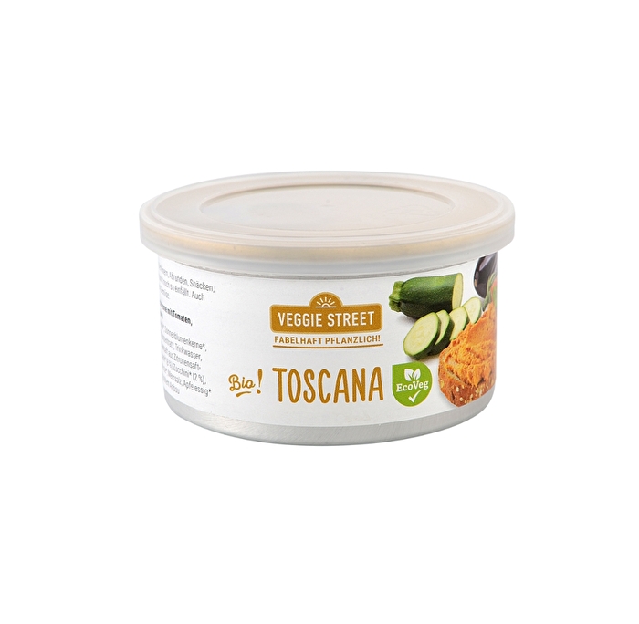 Die cremige Toskana Pastete von Veggie Street wird aus hochwertigen Zutaten in Bio-Qualität hergestellt.