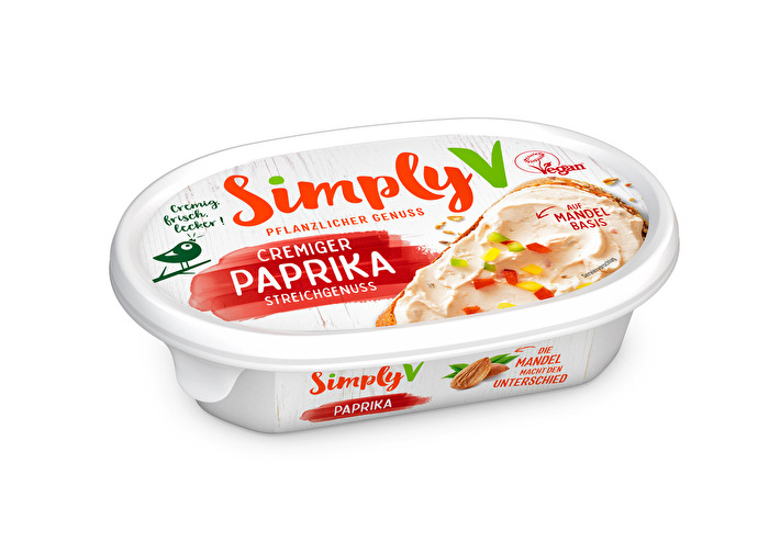 er vegane Cremiger Paprika - Streichgenuss von Simply V ist ein kleiner Alleskönner für deine vegane Küche.