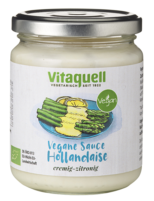 Dass eine vegane Hollandaise richtig gut schmecken kann, wird keiner in Frage stellen, der die Sauce Hollandaise vegan von Vitaquell einmal probiert hat!