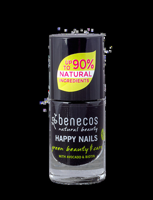 Nail Polish LICORICE von Benecos ist angereichert mit pflegenden Wirkstoffen wie Biotin und Apfelsamenöl, das ein Nebenprodukt der französischen Cidre-Herstellung ist.