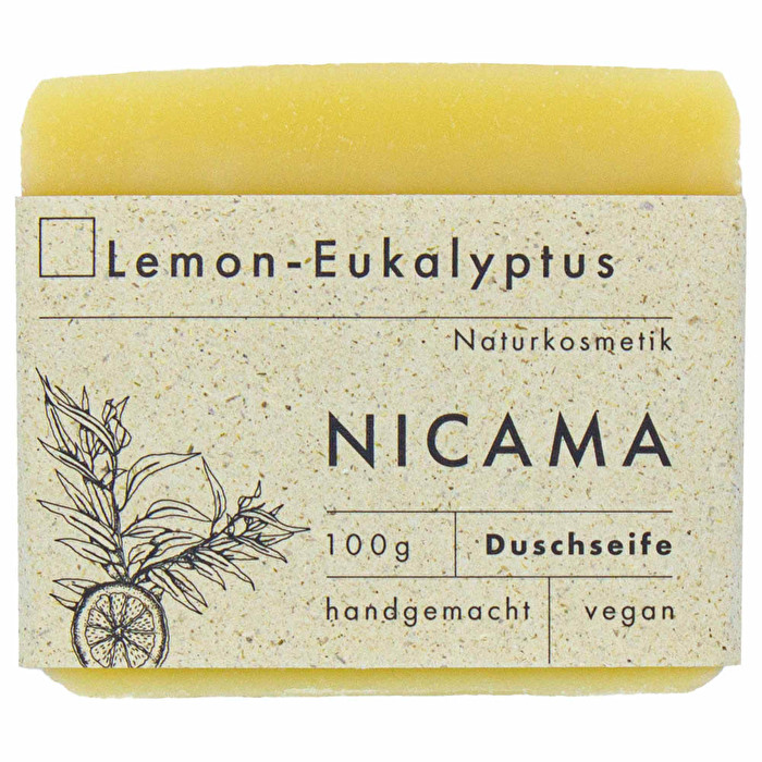 Die NICAMA Lemon-Eukalyptus Seife ist der perfekte Hautverwöhner mit frischem und belebenden Duft.