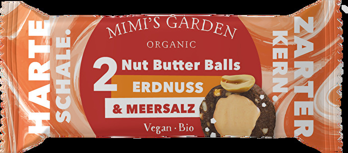 Bio-Nut Butter Ball Erdnuss & Meersalz von Mimi's Garden steht Dir mit ordentlich Power, wertvollen Nährstoffen und cremigem Erdnussgeschmack bei allen Deinen kleinen und großen Vorhaben zur Seite.