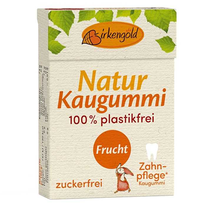 Xylit Kaugummi Box °Frucht Natur° von Birkengold günstig bei Kokku im Veganshop kaufen!
