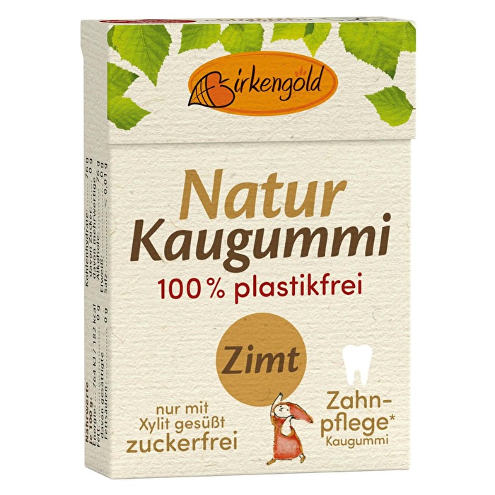 Xylit Kaugummi Box °Zimt Natur° von Birkengold günstig bei Kokku im Veganshop kaufen!