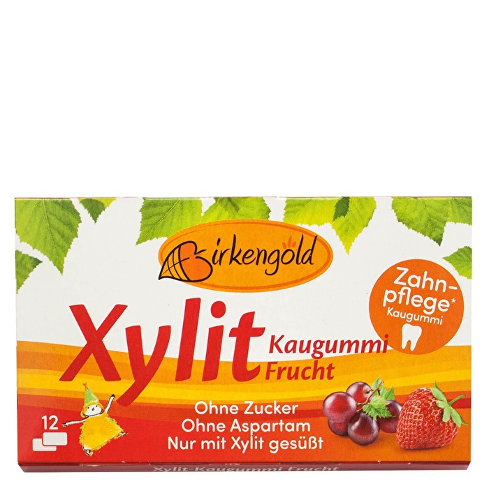 Xylit Kaugummi °Frucht° von Birkengold günstig bei Kokku im Veganshop kaufen!