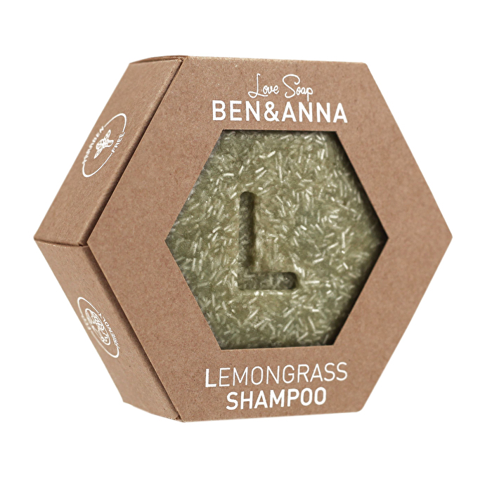 Love Soap Lemongrass Shampoo von Ben & Anna duftet frisch nach Zitronengras und Vanille.
