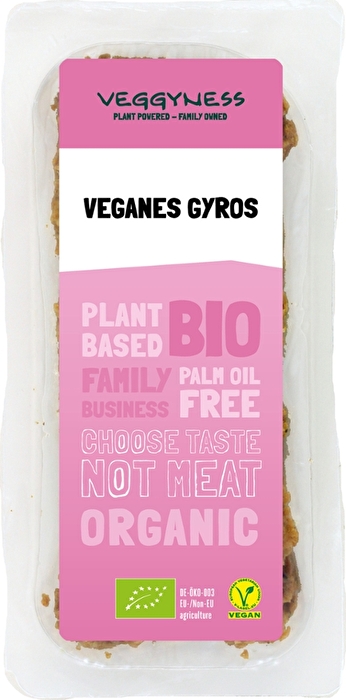 Veganes Gyros von veggyness bringt feuriges Temperament auf deinen Teller.