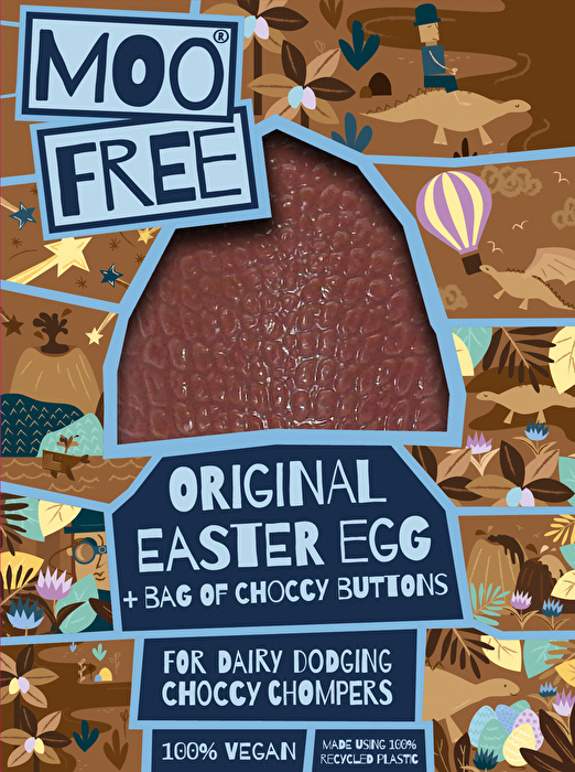 Das °Original° Schokoladen Osterei von Moo Free ist ein leckeres milchfreies Schokoladen-Osterei und das perfekte Geschenk fürs Osterkörbchen.