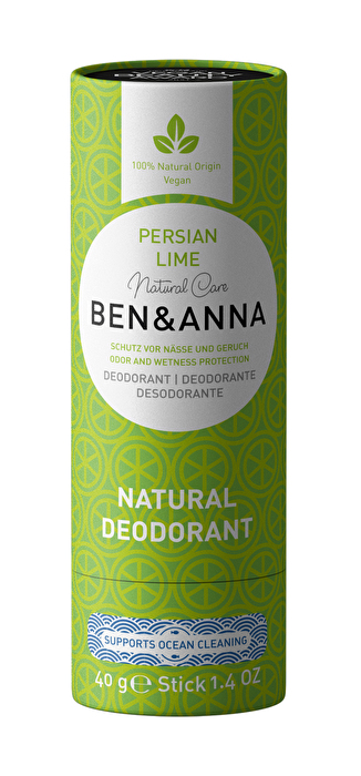 Der Deo-Stick Persian Lime von Ben & Anna kommt mit einer orientalischen Frische und einem Hauch Limette daher. Das verhindert nicht nur den Schweißgeruch - es verbreitet auch einen richtig frischen Duft!