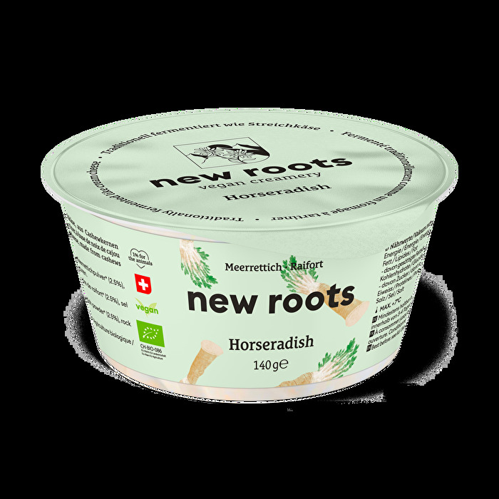 Der Meerrettich Aufstrich von New Roots ist allen dir bekannten, herkömmlichen Frischkäsesorten zweifelsfrei ebenbürtig.