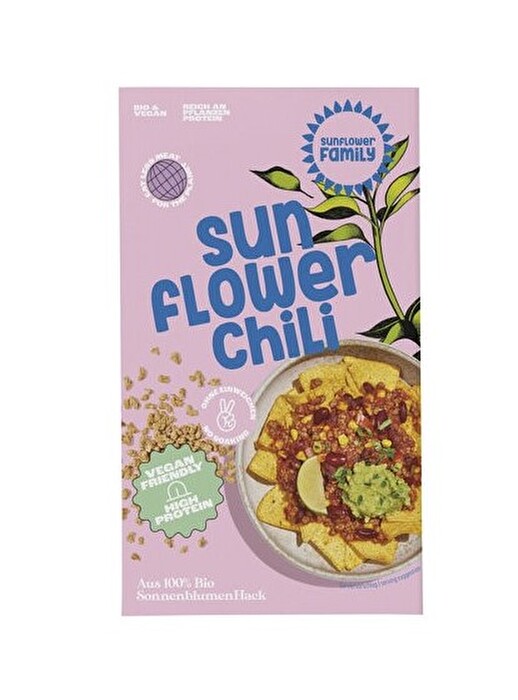 Mit dem Sonnenblumenhack Chili sin Carne von Sunflower Family kommt Feuer in den Topf!