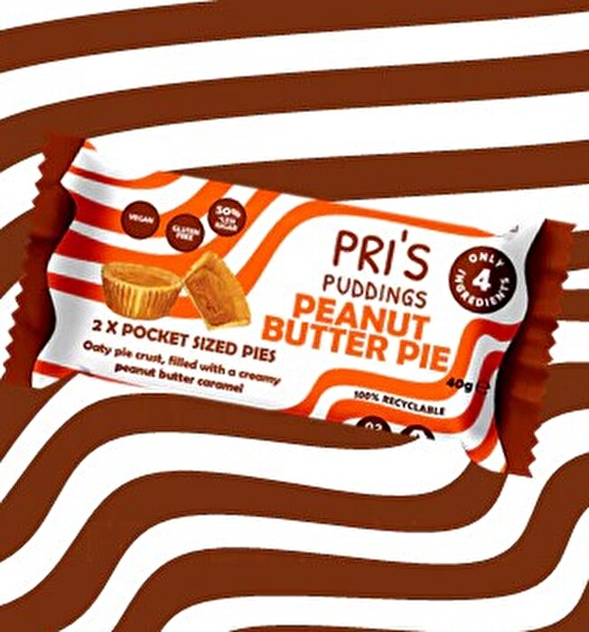 Peanut Butter Pies von Pri's Puddings bestehen wie die anderen köstlichen Sorten der Pri's Puddings aus nur 5 Zutaten in Bio-Qualität.