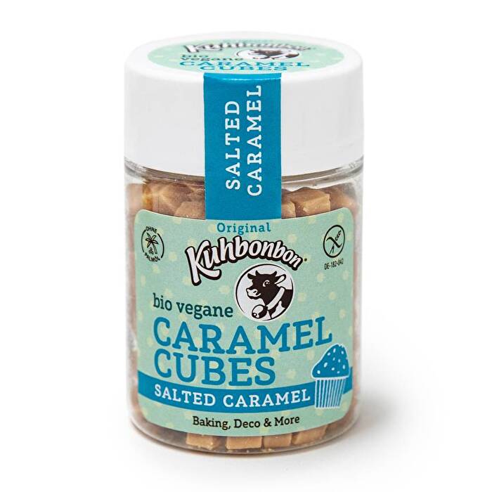 Die kleinen veganen Salted Caramel Cubes von Kuhbonbon in bester Bioqualität sind das Richtige für alle, die gerne backen, dekorieren und natürlich naschen.