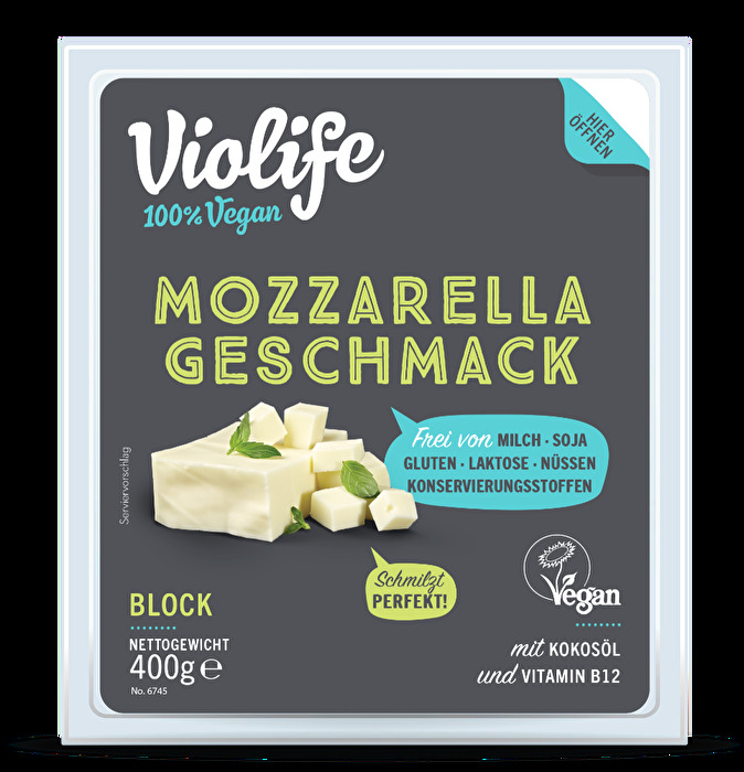 Mozzarella-LiebhaberInnen aufgepasst: Der Violife Mozzarella ist die vegane Alternative zum beliebten italienischen WeichSchmelz!