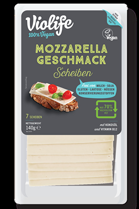 Mozzarella-LiebhaberInnen aufgepasst: Die Mozzarella Scheiben von Violife sind die vegane Alternative zum beliebten italienischen Weichkäse!