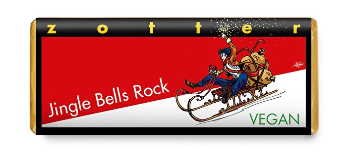 Die Jingle Bells Rock von Zotter vereint ungefähr alles in sich, das für festliche Weihnachtstage steht.