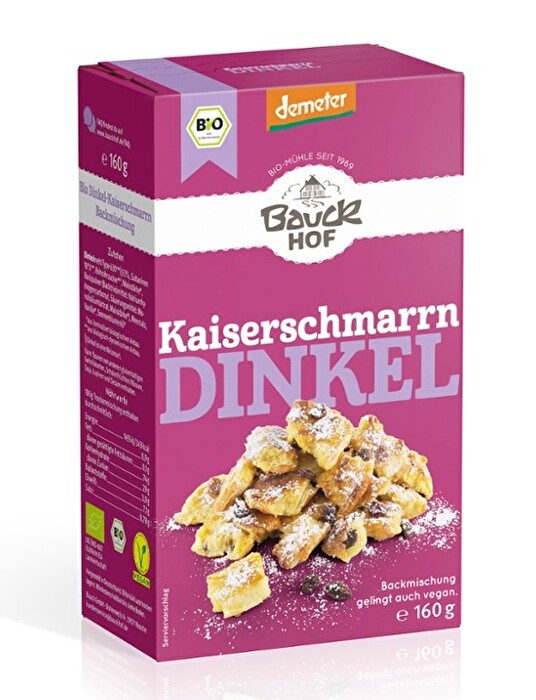 Die Kaiserschmarrn Dinkel Backmischung von BauckHof ist ein Klassiker der österreichischen Küche.