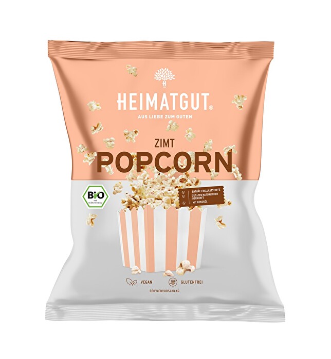 Dieses Popcorn Zimt von Heimatgut eröffnet dir ein völlig neues Geschmackserlebnis.