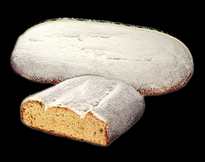 Der vegane Mandelstollen von der Bäckerei Sachse wird frisch nach hauseigenem Rezept gebacken.