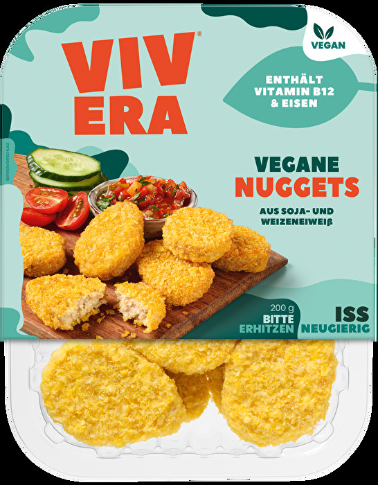 Die Veganen Nuggets von Vivera sind eine köstliche Alternative zu Chicken Nuggets auf Basis von Soja- und Weizeneiweiß.