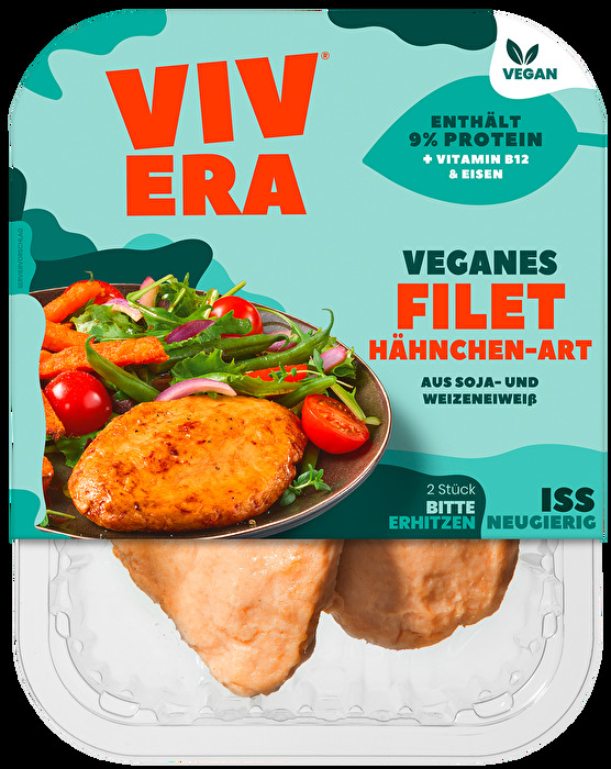 Das Vegane Filet Hähnchen Art von Vivera schmeckt wie 