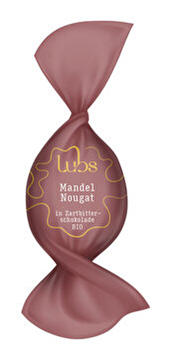 Das Mandelnougat mit Zartbitterschokolade von Lubs ist perfekt als kleines Präsent oder zum Selbernaschen geeignet!