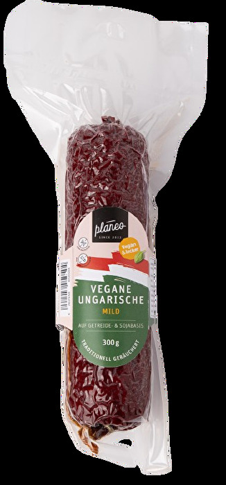 Vegan, mild und einfach köstlich: Die Vegane Ungarische Mild von planeo ist auch auf Getreide- & Sojabasis erhältlich.