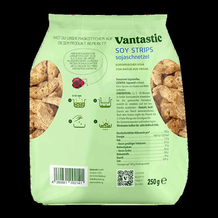 Die Soja Schnetzel 250g von Vantastic Foods im Kleinformat.