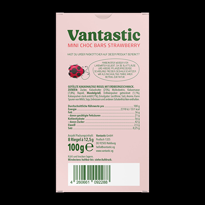 Mini Choc Bars Strawberry von Vantastic Foods günstig bei kokku-online.de kaufen.