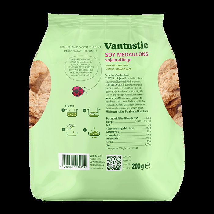 Soja Medaillons 200g von Vantastic Foods günstig bei kokku-onlin.de kaufen