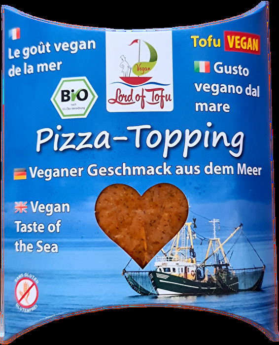 Der Pizza Topping (ehem. Tofu-Thuna) von Lord of Tofu wird aus hochwertigen Rohstoffen in Bio-Qualität hergestellt.